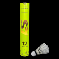 Volants de badminton Lingshang LS500 professionnels en plumes d'oie, légers, haute durabilité, exclusivité pour les fans.