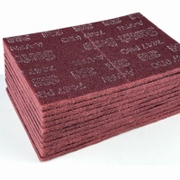 Tampon abrasif rouge 3M 7447 PRO, tampon à main en nylon, Scotch Brite pour le polissage et le meulage