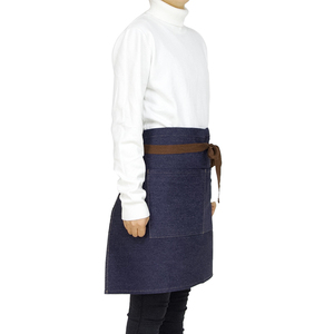 Kefei Coton Demi Taille Tablier Court Serveur/<span class=keywords><strong>Serveuse</strong></span> Restaurant <span class=keywords><strong>Tenue</strong></span> de Jardinage pour Femmes/Hommes Maison Cuisine Vêtements de Travail - Product Image 6