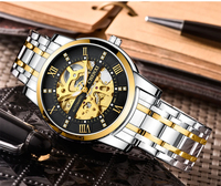 Vente chaude CX-8802 Montre Automatique 3ATM Étanche Marque De Luxe Mécanique Tourbillon Horloge D'affaires Montre-Bracelet Pour Hommes
