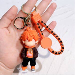 سلسلة مفاتيح مطاطية ثلاثية الأبعاد من البي في سي الناعم بتصميم شخصيات الأنمي الكرتونية الشهيرة - Product Image 4