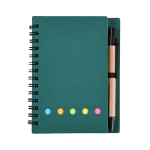 Khuyến mại máy tính xách tay màu đen với chủ bút lót trang <span class=keywords><strong>Kraft</strong></span> Giấy bìa máy tính xách tay tùy chỉnh máy tính xách tay xoắn ốc - Product Image 4