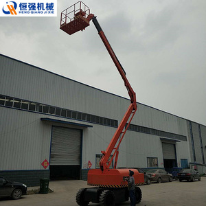 รถกระเช้าบูมแบบขับเคลื่อนด้วยตัวเอง Hengqiang Mechanical ขนาด 14 เมตร แบบพับได้ ใช้เครื่องยนต์ดีเซล - Product Image 5