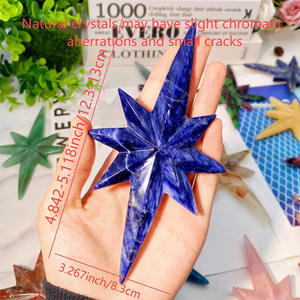 Offre Spéciale : Étoile Polaire Sculptée en Cristal de Quartz Rose Naturel et Fluorite Transparente pour Décoration - Product Image 2