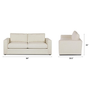Divano di Lusso Moderno in Tessuto di Lino, Seduta Profonda, Profilo Basso, Dimensioni Personalizzabili, Componibile, Stile Japandi per Soggiorno - Product Image 6