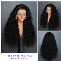 Perruque Frontale HD en Cheveux Indiens Bruts, Perruque Complète Glueless en Cheveux Humains avec Cuticules Alignées, Perruque Frontale en Dentelle pour Femmes Noires