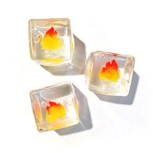 Maltose Ice New <b>Cube</b> Flame <b>Light</b> Squeezable Ice <b>Cube</b> Stress Relief Toy Flame Maltose Squeezable Fun Classroom Prizes Desk Toy - Product Image 2