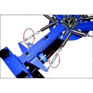 <strong>Hot</strong> Sale 4 Color 4 Station Desktop 22*18inch Screen Printing Machine Manual Mobile Frame Single <strong>Wheel</strong> Tshirt Press - Product Image 3