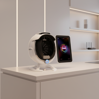 Analyseur de peau professionnel 3D Magic Mirror, écran tactile 15,6 pouces, détection d'intelligence artificielle, imagerie 8 spectres