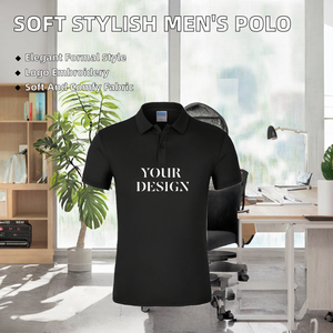 Chemise pour homme de haute qualité, anti-rides, tissée, ODM, confortable, douce et élégante, avec logo brodé - Product Image 2