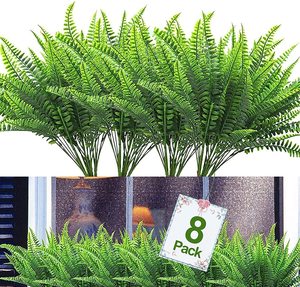 Plantes artificielles Boston Fern <span class=keywords><strong>de</strong></span> 19 ", 2 pièces, fausses plantes, pour maison, jardin, bureau, ferme d'intérieur - Product Image 4