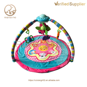 Fourniture d'usine en gros enfant activité salle de sport tapis de jeu animaux hochet <span class=keywords><strong>sol</strong></span> bébé jouer ramper musical pas cher tapis de jeu - Product Image 2