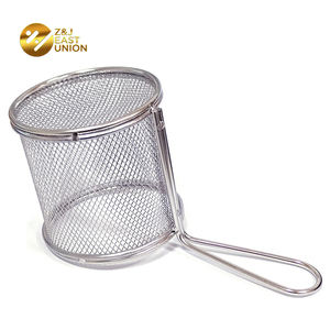 Minicesta redonda para <span class=keywords><strong>patatas</strong></span> <span class=keywords><strong>fritas</strong></span>, colador de comida para servir, presentación para <span class=keywords><strong>patatas</strong></span> <span class=keywords><strong>fritas</strong></span>, camarones y cuñas - Product Image 3