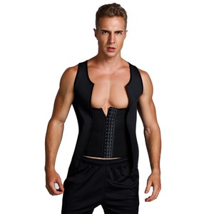 <span class=keywords><strong>Camisas</strong></span> <span class=keywords><strong>de</strong></span> compresión para <span class=keywords><strong>hombres</strong></span> Cremallera Sudor caliente Adelgazamiento Body Muscle Shaper Chaleco <span class=keywords><strong>Hombres</strong></span> Adelgazamiento Shapers - Product Image 3