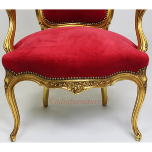 Canapé lounge de luxe à cadre en <span class=keywords><strong>bois</strong></span> pour hôtel <span class=keywords><strong>Fauteuil</strong></span> d'appoint pour une place <span class=keywords><strong>Fauteuil</strong></span> <span class=keywords><strong>vintage</strong></span> en velours moderne - Product Image 5