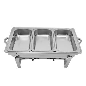 Stainless Steel Buffet <b>Warmer</b> with Detachable Multi-Purpose Fish Grilling Tray for Hotels and Restaurants - Product Image 2