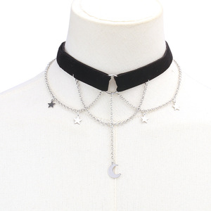 Collar gótico de telaraña en capas de aleación de zinc para mujer, joyería de fiesta, diseño geométrico de insecto, colgante de cadena de múltiples hilos - Product Image 2