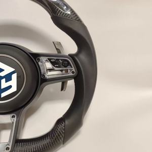 Volante Personalizado de Fibra de Carbono y Cuero para Porsche Macan Cayenne 718 911 918 958 970 971 con Funciones LED para el Modelo Cayman - Product Image 4