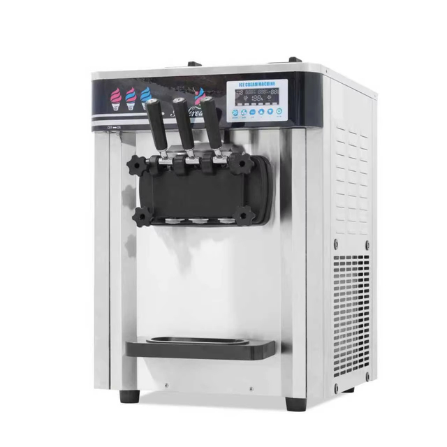 New Durable Commercial Milk-Based Gelato & Soft Ice Cream Machine with High Productivity 220V Japanese Plug 1-Year Warranty