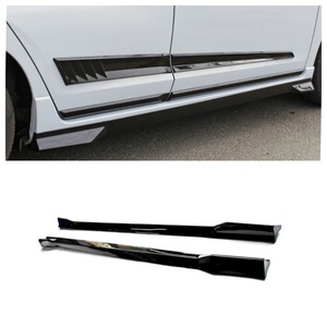 Welta Exterior Accessories Automobile Parts Side Skirts Protector <b>Splitter</b> Carbon Fiber Look Side Skirts for Honda 4th FIT 2021+ - Product Image 1