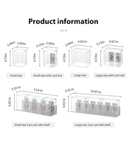 Boîtes de présentation pliables en plastique PS transparent de haute qualité, empilables, pour figurines Funko Pop, boîtes de rangement pour poupées