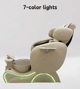 Muebles de Salón de Uñas Modernos y de Lujo Profesionales, Silla de Pedicura con Spa para Pies y Masaje, con Luz Ambiental - Product Image 5
