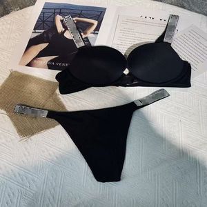 Completo Set Lingerie <span class=keywords><strong>Sexy</strong></span> da <span class=keywords><strong>Donna</strong></span> Hot-selling con Reggiseno Comfort con Ferretto e Strass a Lettera - Product Image 2