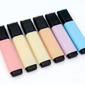 Ensemble de surligneurs <span class=keywords><strong>pastel</strong></span> |   6 couleurs macaron, pointe biseautée, encre à séchage rapide et sans bavure pour le journaling, la prise de notes et les fournitures scolaires - Product Image 3