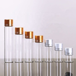 Venta al por mayor de tubos de ensayo de vidrio transparente personalizables con tapa de corcho para almacenamiento de dulces, granos, especias y <span class=keywords><strong>cocina</strong></span> (serigrafía) - Product Image 1
