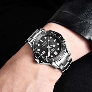 Relojes LIGE LG8936 para Hombre, Relojes de Pulsera Clásicos <span class=keywords><strong>con</strong></span> Bisel Giratorio, Relojes de Acero Inoxidable <span class=keywords><strong>con</strong></span> Manecillas Luminosas, <span class=keywords><strong>con</strong></span> Caja - Product Image 6
