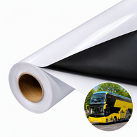Autocollant en vinyle adhésif PVC noir brillant/mat TREES S8013 Vente en gros d'usine de plastique mat auto-adhésif pour impression numérique