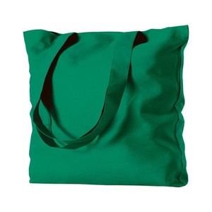 Bolsa de Compras Maxi Personalizable de Lona Verde de 130g con Asa Larga para Negocios - Product Image 1