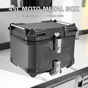 Caja trasera de aleación de aluminio, carcasa superior para Motor X-Size 45L Maxi-scooter, caja de entrega de equipaje de techo trasero impermeable para motocicletas - Product Image 2