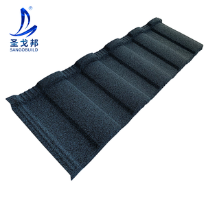 Tejas Metálicas Modernas con Recubrimiento de Piedra Ondulada, Ligeras, Duraderas, Resistentes al Calor, al Fuego y a la Intemperie, para Hoteles y Almacenes - Product Image 3