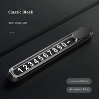 Support de plaque d'immatriculation temporaire magnétique en métal pour voiture, personnalisable avec numéro de téléphone, pour intérieur de voiture - Vente en gros