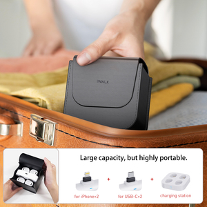 Kit de charge de <span class=keywords><strong>voyage</strong></span> pour <span class=keywords><strong>groupe</strong></span> de 4 batteries externes portables 16000mAh avec étui de rangement Chargez plusieurs téléphones pour le camping, les voyages et les sorties - Product Image 4