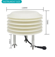 Inner Diameter 44/61/105/125mm 4-19 Outdoor Shelter ABS Solar Radiation Shield Temperature Humidity Sensor OEM/ODM CE Certified