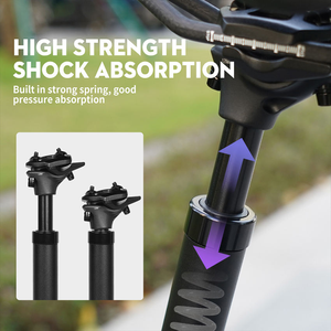 TOSEEK <span class=keywords><strong>Tige</strong></span> <span class=keywords><strong>de</strong></span> <span class=keywords><strong>Selle</strong></span> Réglable à Suspension <span class=keywords><strong>Confortable</strong></span> pour Vélo <span class=keywords><strong>de</strong></span> Route avec Amortisseur pour Vélos <span class=keywords><strong>de</strong></span> Route et VTT - Product Image 4