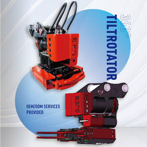 Tiltrotateur hydraulique GJEM GJTR 3200 CE avec attache rapide rotative pour mini-excavatrices, rotation à 360° pour excavatrices de 5T à 8T, prix usine - Product Image 1