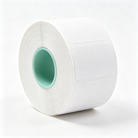 Étiquettes vierges personnalisées Haoxuan, autocollants adhésifs blancs en PP imperméables, découpés à la forme pour l'impression automatique d'étiquettes