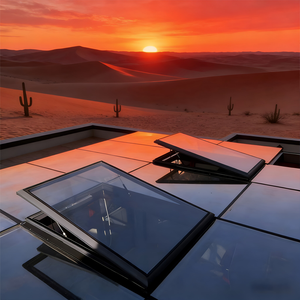 Puits <span class=keywords><strong>de</strong></span> lumière coulissant automatique en alliage d'aluminium personnalisé <span class=keywords><strong>de</strong></span> <span class=keywords><strong>petite</strong></span> taille avec isolation thermique et caractéristiques imperméables pour le <span class=keywords><strong>toit</strong></span> <span class=keywords><strong>de</strong></span> la cuisine, la pergola - Product Image 4