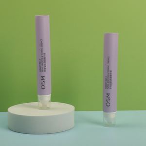 Grosir cetakan kustom 10ML 20ML tabung kosmetik plastik kosong ungu ramping untuk esensi kemasan Remas untuk Toning kulit - Product Image 5