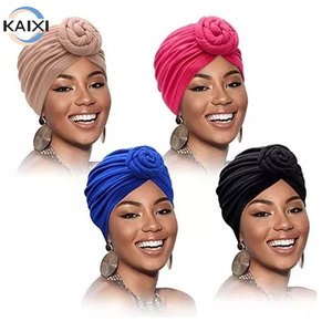 Turban africain en satin pour <span class=keywords><strong>femme</strong></span>, bonnet <span class=keywords><strong>chimio</strong></span> pour perte de cheveux – Idéal pour l'<span class=keywords><strong>hiver</strong></span> et les fêtes, pré-tricoté et ajustable - Product Image 6