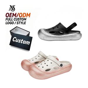 EVA Clogs พื้นผิวสีบล็อกสำหรับทุกเพศแฟชั่นเน้นสายปรับได้ระบายอากาศไม่ลื่นแบบลำลอง - Product Image 1