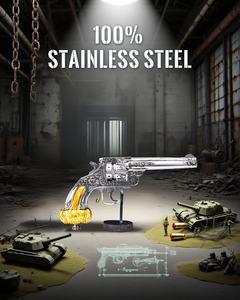 Piececoool HP423-SG新スタイルDIYメタルリボルバーパズル3Dクラフトキット屋外プレイシュートゲーム教育銃のおもちゃ - Product Image 5