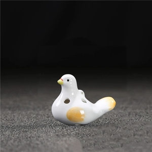 Ocarina en céramique en forme de pigeon à 6 trous, peinte à la main, style oiseau, pour enfants, instrument de musique pour débutants - Product Image 2
