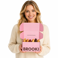 Boîte d'expédition en carton ondulé de qualité alimentaire pour chocolat, biscuits, gâteaux, desserts, avec votre logo