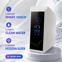 Dispensador de Agua sin Tanque con Autolimpieza, Agua Alcalina e Indicador de Vida Útil del Filtro, Filtro de Agua Bajo Fregadero, Sistema de Agua RO para el Hogar