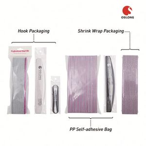 Customized <b>White</b> 100 Grit Emery Board Nail Files With Logo 100/180 Washabl Nail File - Product Image 4