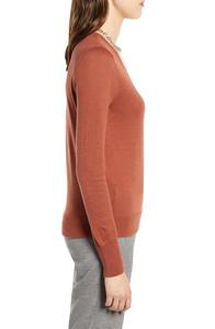 Nouvel arrivage Pull à col en V personnalisé Cardigan d'hiver long et élégant pour dames de taille supérieure Tricots décontractés de décoration en dentelle - Product Image 3